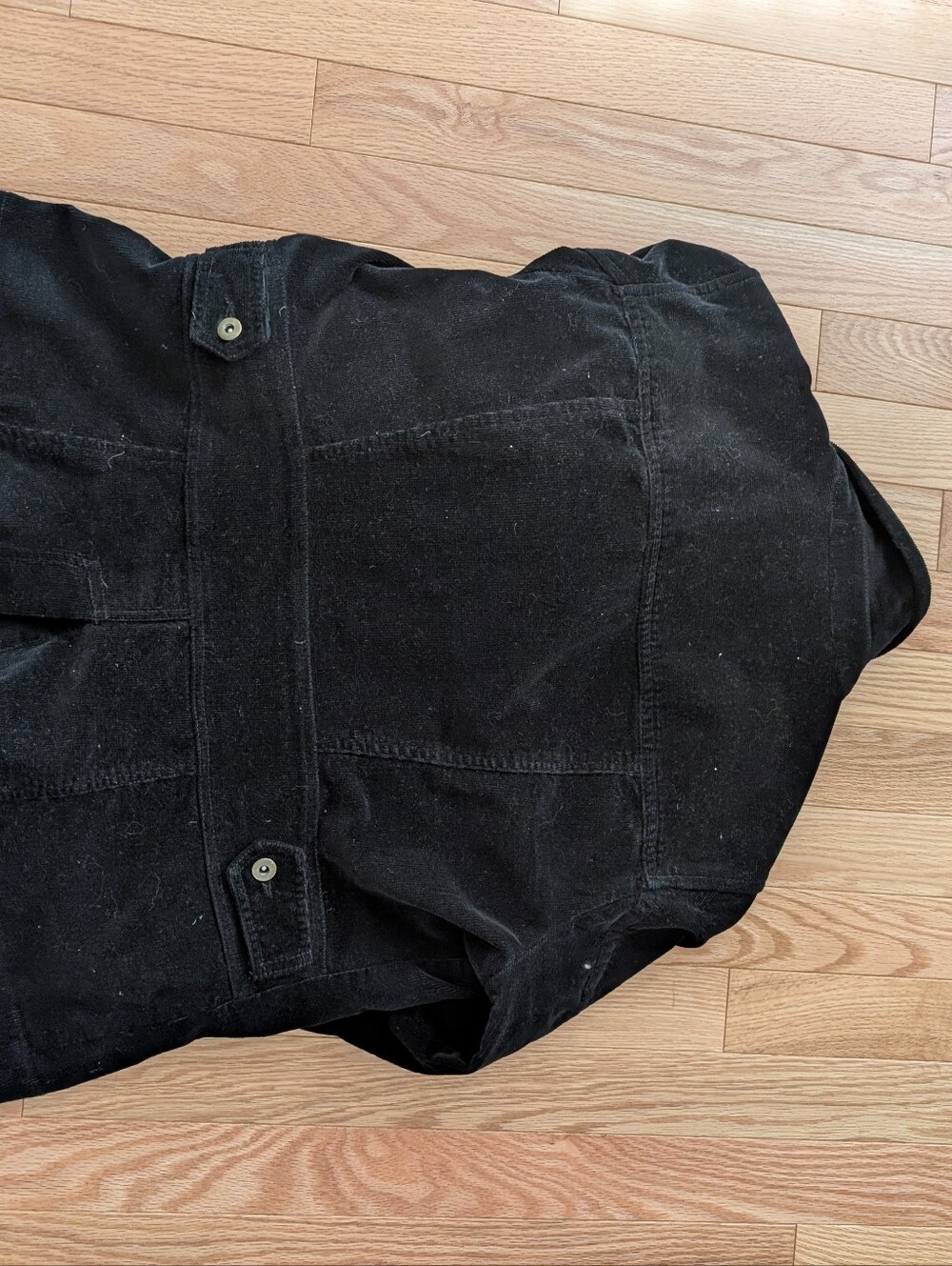 Black Ribbed Jacket Large - Picture 5 of 6
